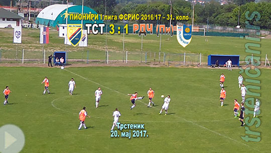 ПИОНИРИ I лига ФС РИС коло 31. ФК Трстеник–ФК Раднички (Пирот) 3:1 (1:1); Трстеник, 20. мај 2017. (Кликни и погледај репортажу) ts_pion_fkts17_rdncp_5-1_s