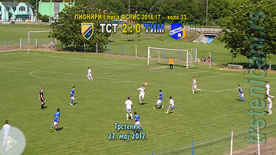 ПИОНИРИ I лига ФС РИС коло 33. ФК Трстеник–ФК Timok (Zaječar) 2:0 (0:0); Трстеник, 27. мај 2017. (Кликни и погледај репортажу) ts_pion_fkts17_timk_2-0_s