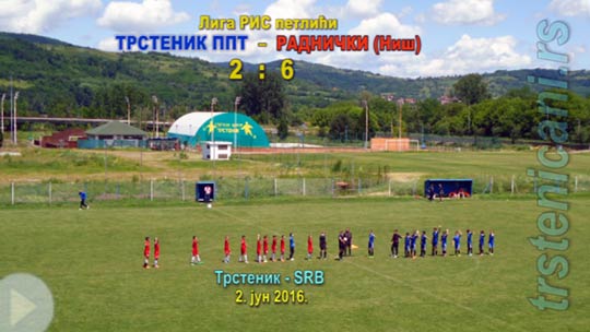 Петлићи ФС РИС: ФК Трстеник–ФК Раднички (Ниш) 2:6; разиграни клинци, пуно голова; Трстеник 2. јун 2016. (Кликни и погледај репортажу) pnr_fkts16_radnnis_2-6_s
