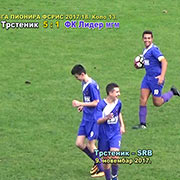 Prvenstvo FSRIS-I LIGA PIONIRA, Kolo 13; FK Trstenik–FK Lider MGM (Leskovac) 5:1 (3:0); domaći momci igrali odlično i efikasno; Trstenik, 9. novembar 2017.
