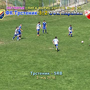 Prvenstvo FSRIS-I LIGA PETLIĆA, Kolo 25; FK Trstenik–OFK Paraćin (Paraćin) 3:2 (2:1); drugi pogodak Trsteničana malo remek delo-pravi evrogol; Trstenik, 2. maj 2018. god.