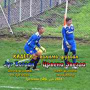 Škola fudbala „Jug Bogdan“ FK Trstenika i letnji kamp FK Crvena Zvezda: KADETI-volimo fudbal i super nam je; Trstenik, jun 2018.
