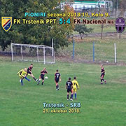 Prvenstvo FSRIS-I LIGA PIONIRI, kolo 9; PIONIRI FK Trstenik PPT-FK Nacional Niš 5:4 (3:1). Golovi, školske akcije, nadahnuti pojedinci; Trstenik, 21. oktobar 2018.