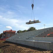 Izgradnja tribina na igralištu FK Trstenik-izgradnja u toku; video i foto materijal od 26. avgusta do 1. oktobra 2015. god.