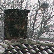 Prvi sneg u novembru mesecu koji je zabeleo krovove i ulice Trstenika; Trstenik, 27. novembar 2015. god.