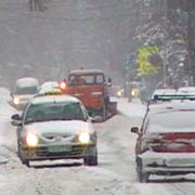 Zima u Trsteniku – snežna odora grada snimljena na početku 2016. godine; Trstenik 3. januar 2016. god.
