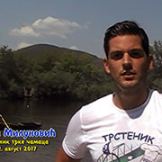 TRSTENIK NA MORAVI 2017 – Uroš Milunović iz Trstenika, pobednik je u glavnoj trci čamaca „Moravaca“; Trstenik-SRB, 12. avgust 2017. god.