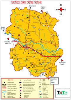 mapa kragujevca i okoline Turistička organizacija TS – VODIČ mapa kragujevca i okoline