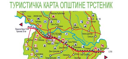 trstenik mapa srbije Turistička organizacija TS – GRAD trstenik mapa srbije